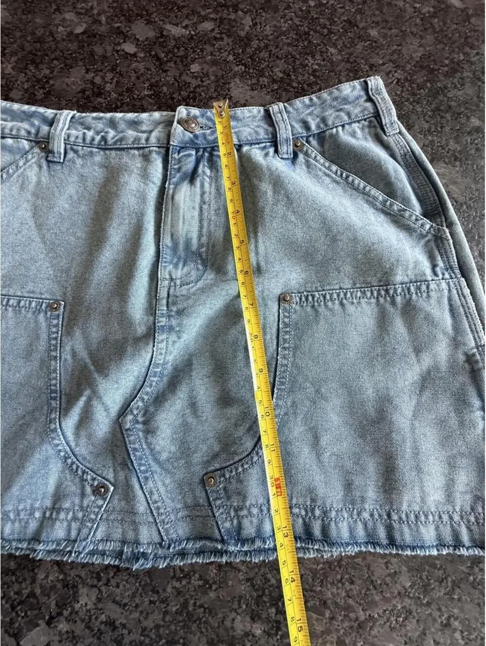 Free People Women's Blue Skirt